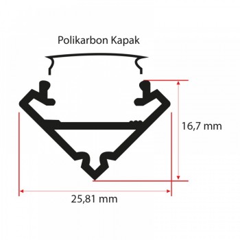 Alüminyum Köşe Led Profili