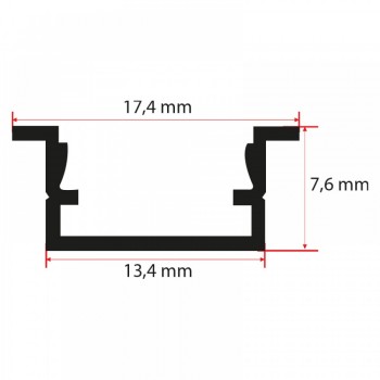 7X14 MM KANATLI LED PROFİLİ