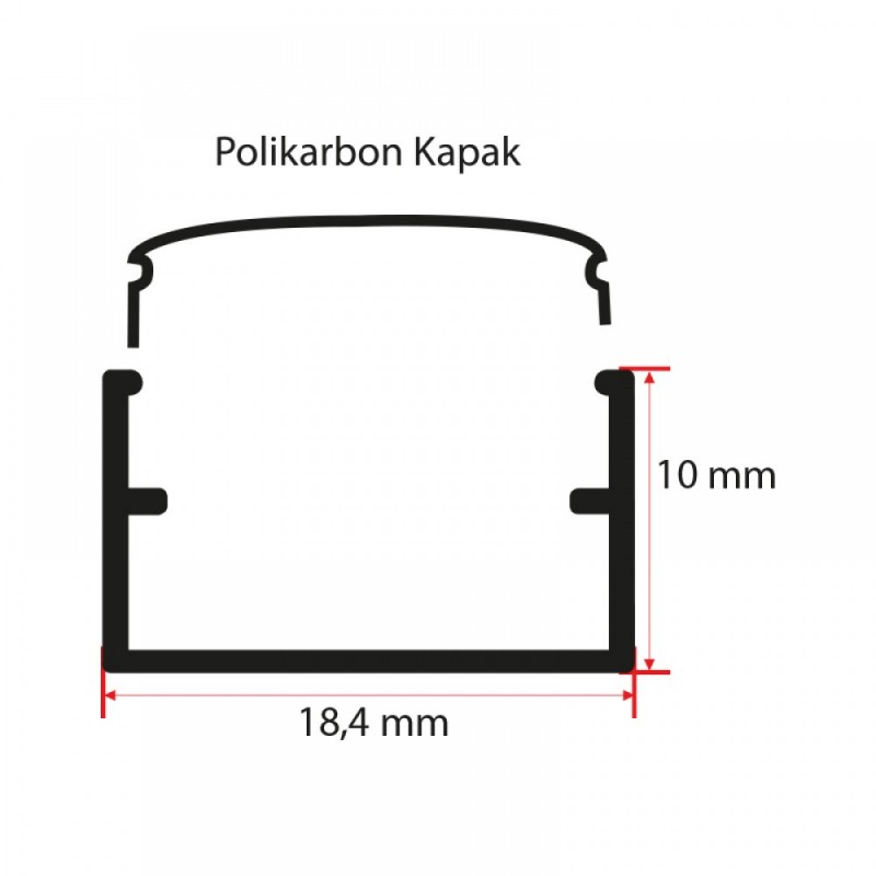 10X18 Kanal Led Profili