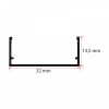 32X13 mm Kanal led profili
