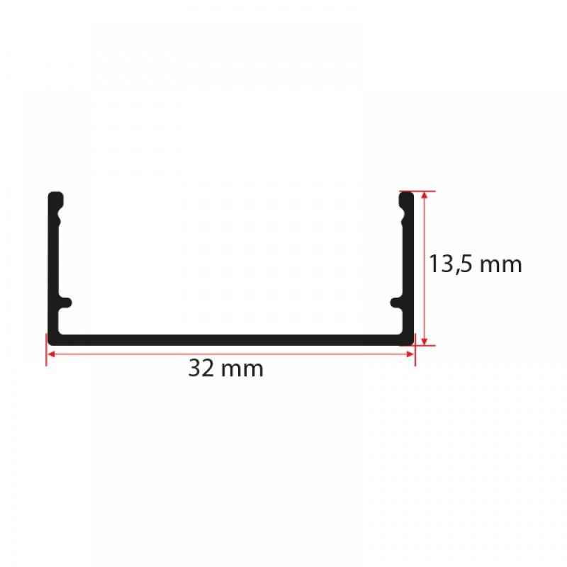 32X13 mm Kanal led profili
